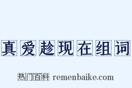 真爱趁现在组词是什么意思的图片